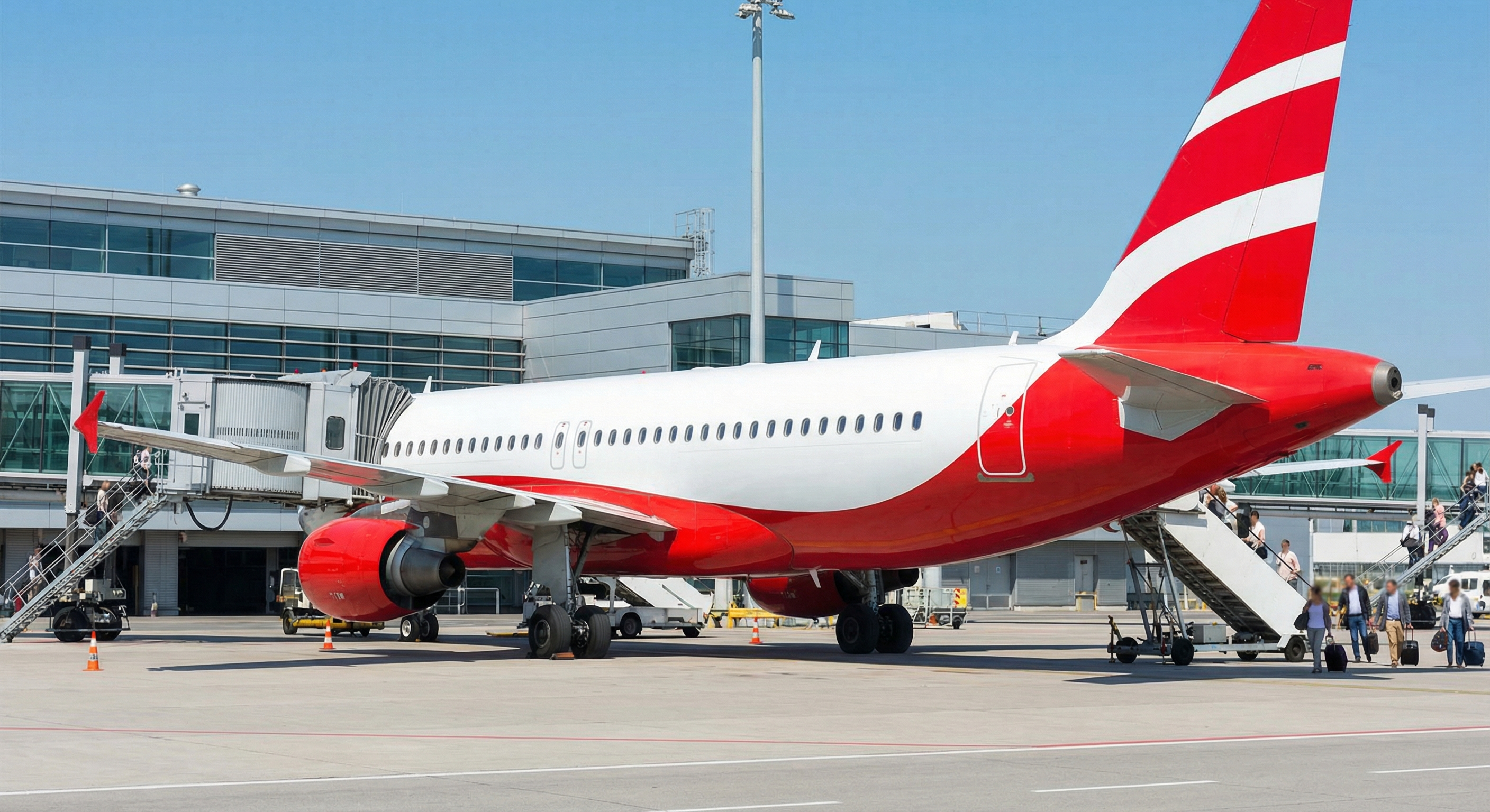 Austrian Airlines Flugzeug am Flughafen Wien